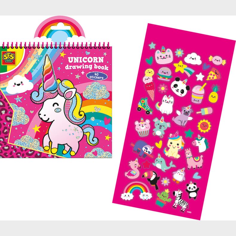 Ses Creative - Enhj�rninge Malebog - Bog