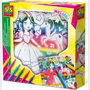 Ses Creative - Tusser Og Metallisk Malerlrred - 6 Farver