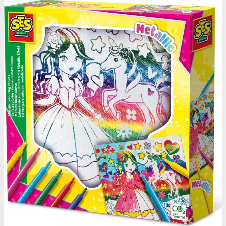 Ses Creative - Tusser Og Metallisk Malerlrred - 6 Farver