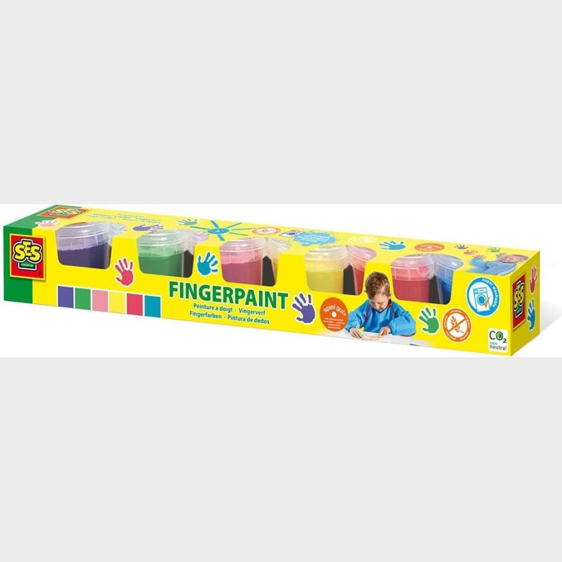 Ses Creative - Fingermaling - 6 X 120 Ml
