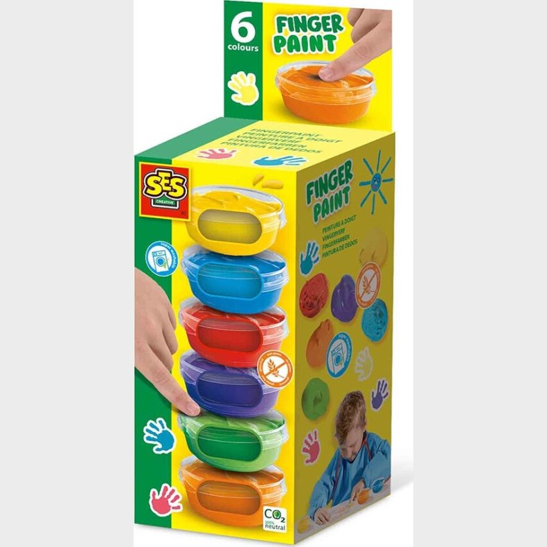 Ses Creative - Fingermaling S�t - 6 Farver