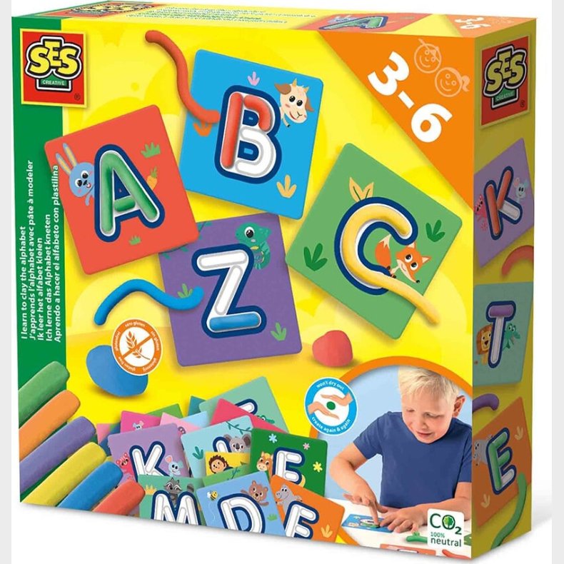 Ses Creative - Lr Alfabetet Med Modellervoks