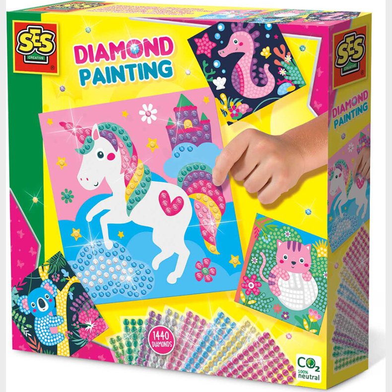 Ses Creative - Mal Med Diamanter - Glade Dyr