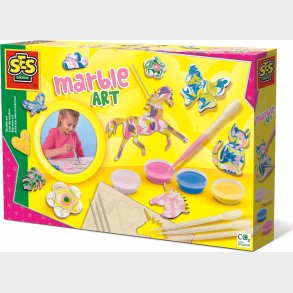 Ses Creative - Mal Med Marmorfarver - Dyr