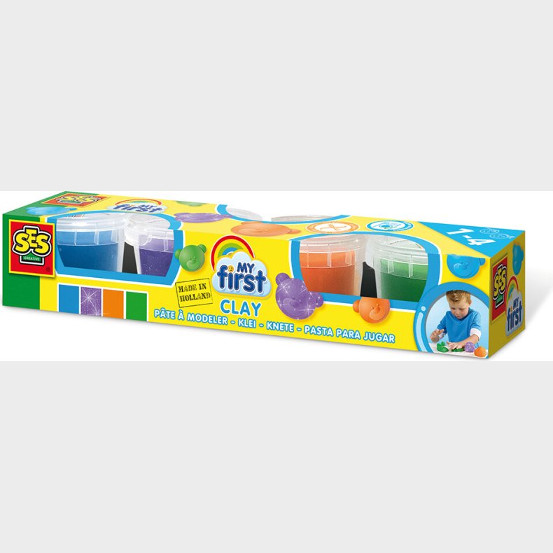 Ses Creative - Min Frste - Modellervoks Med Lilla Glitter