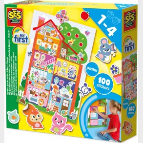 Ses Creative - Min F�rste Plakat Med Klisterm�rker - (s14476)