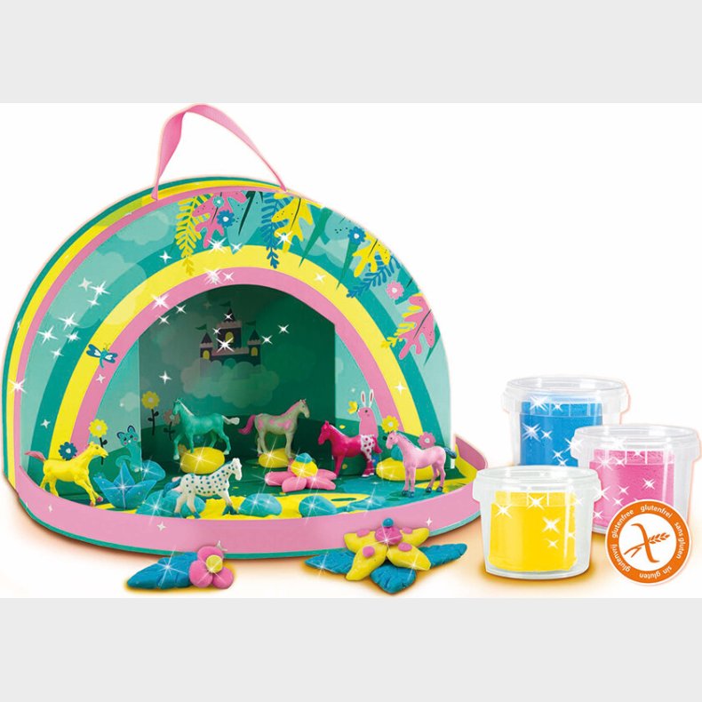 Ses Creative - Modellervoks� - Glitter Heste