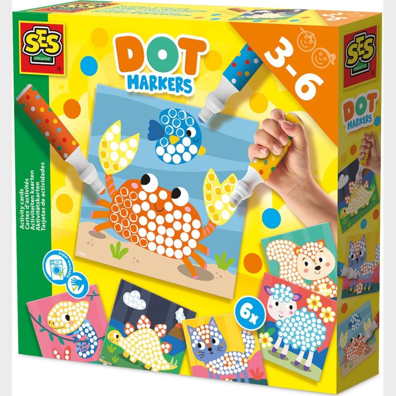 Ses Creative - Priktusser - 3 Farver Xxl - (s14602)