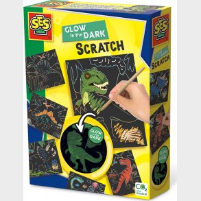 Ses Creative - Ridsekort - Selvlysende Dinosaurer