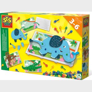 Ses Creative - Stiftmosaik Med Bevgelige Dyr