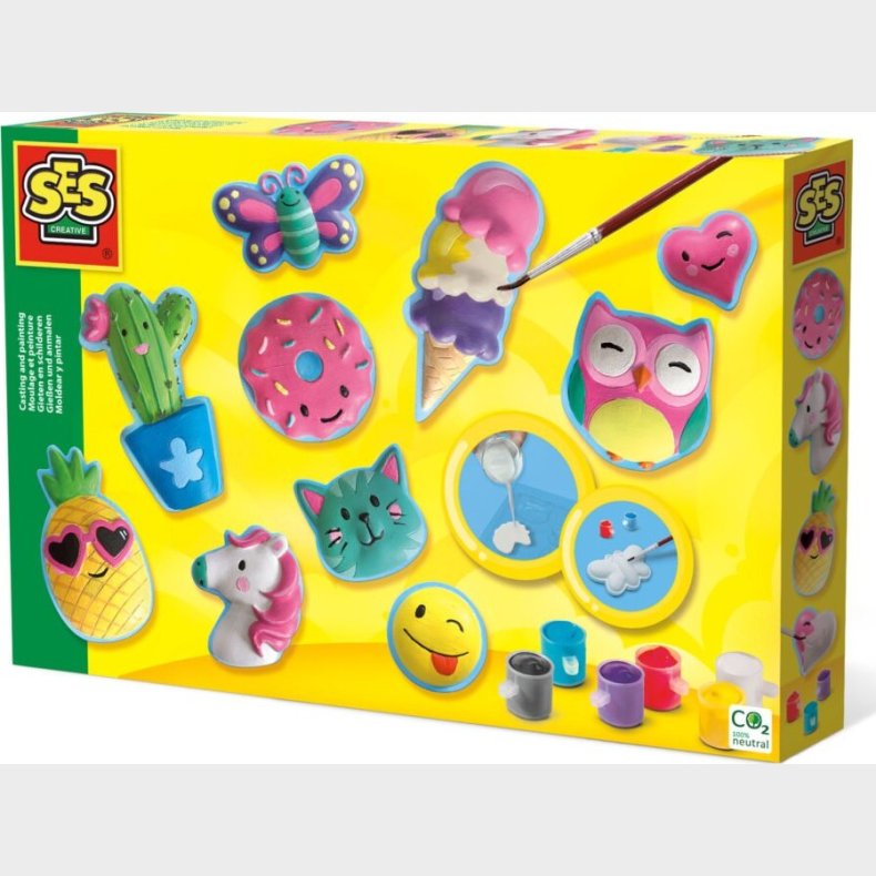 Ses Creative - Stb Og Mal St Til Brn - Glade Figurer