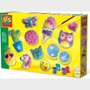 Ses Creative - St�b Og Mal S�t Til B�rn - Glade Figurer