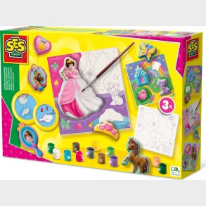Ses Creative - Stb & Mal - Prinsesser Med 3 Lrreder
