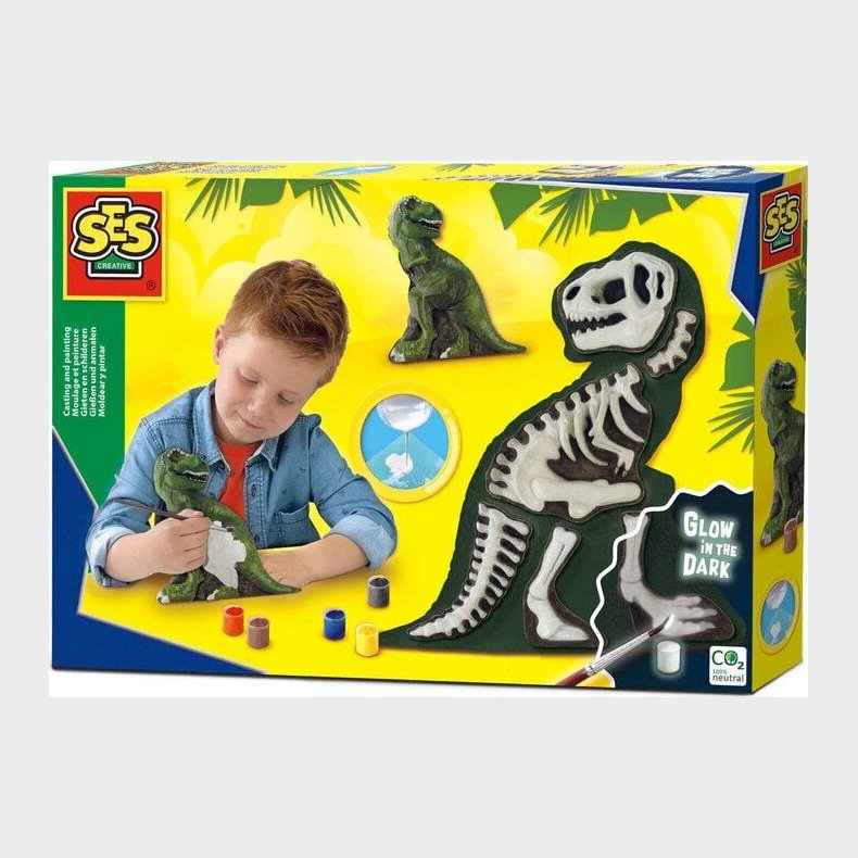 Ses Creative - Stb Og Mal St Til Brn - T-rex Og Skelet