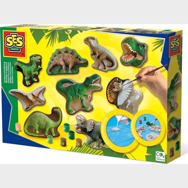 Ses Creative - Stb Og Mal St Til Brn - Dinosaurer