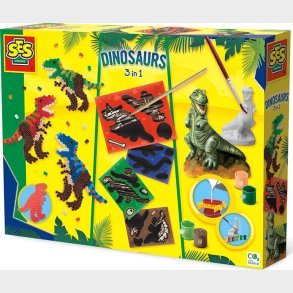 Ses Creative - Stb Og Mal - Dinosaurus 3 I 1