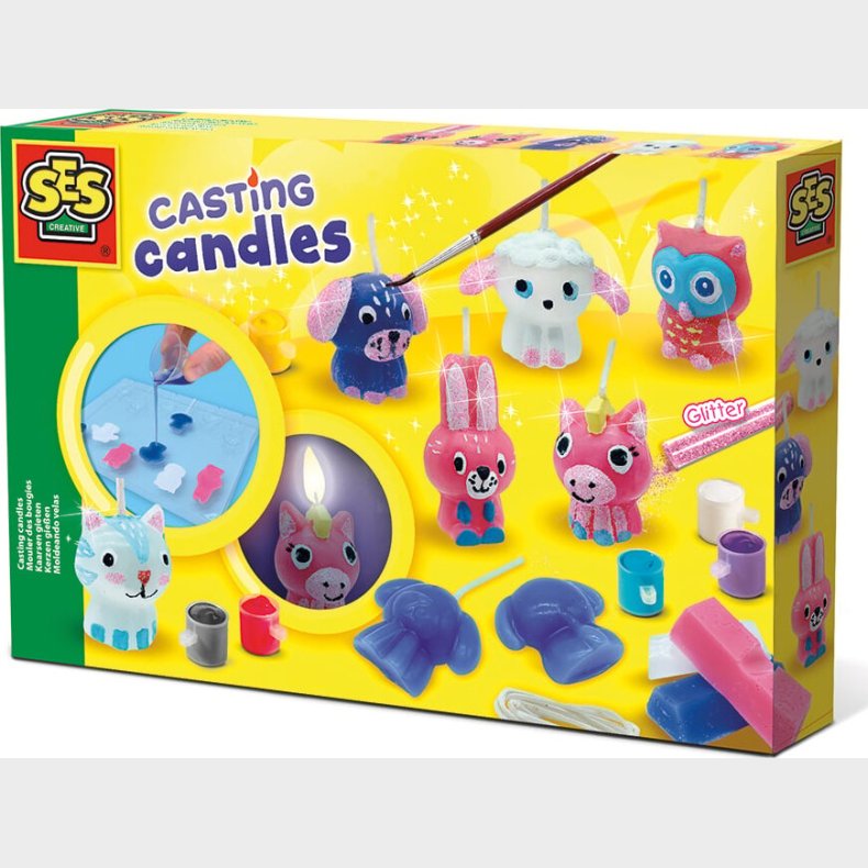 Ses Creative - Stb Og Mal Stearinlys Diy St - Dyr