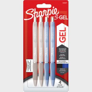 Sharpie - S-gel Pens Medium Point - Frost Blue & White Pearl Barrels (2162647)