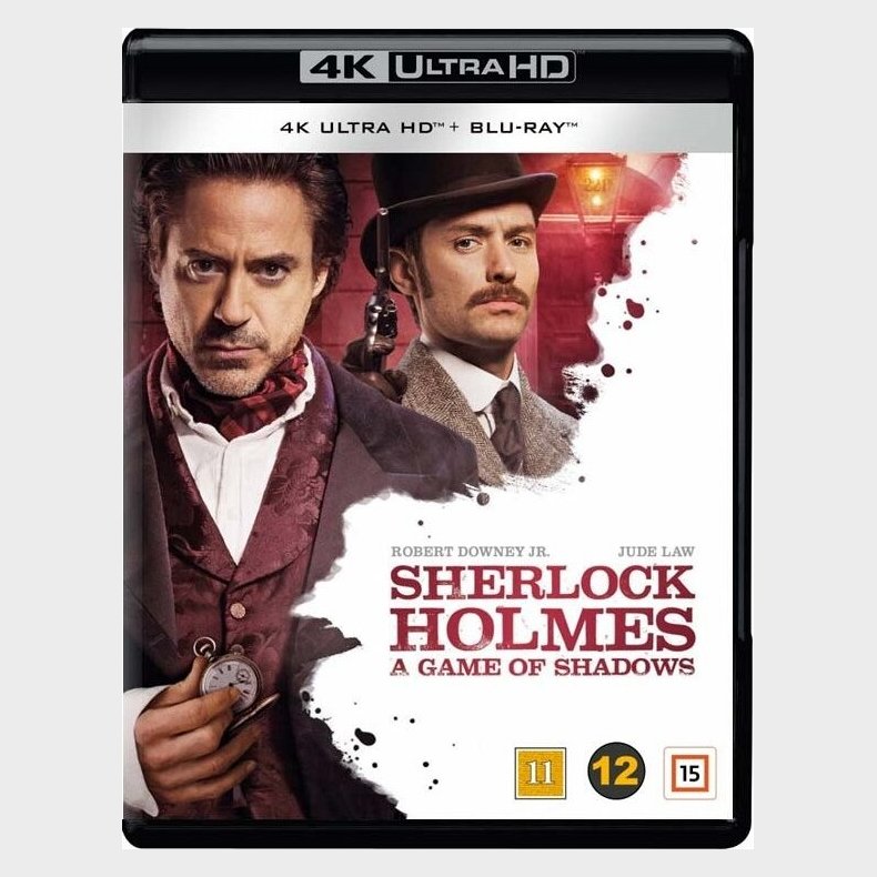 Sherlock Holmes 2 - Skyggespillet / Sherlock Holmes 2 - A Game Of Shadows - 4K Blu-Ray