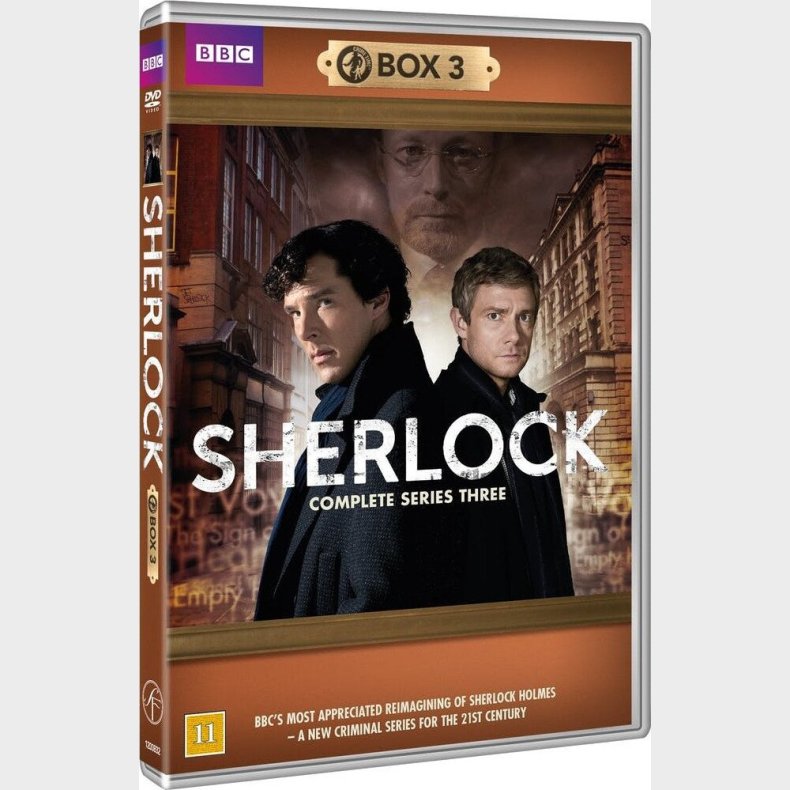 Sherlock Holmes - Sson 3 - Bbc - DVD - Tv-serie