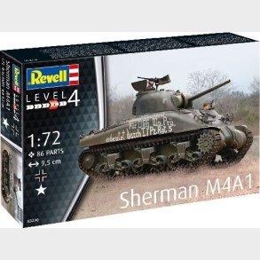 Revell - Sherman M4a1 Tank Bygges�t - 1:72 - Level 4 - 03290