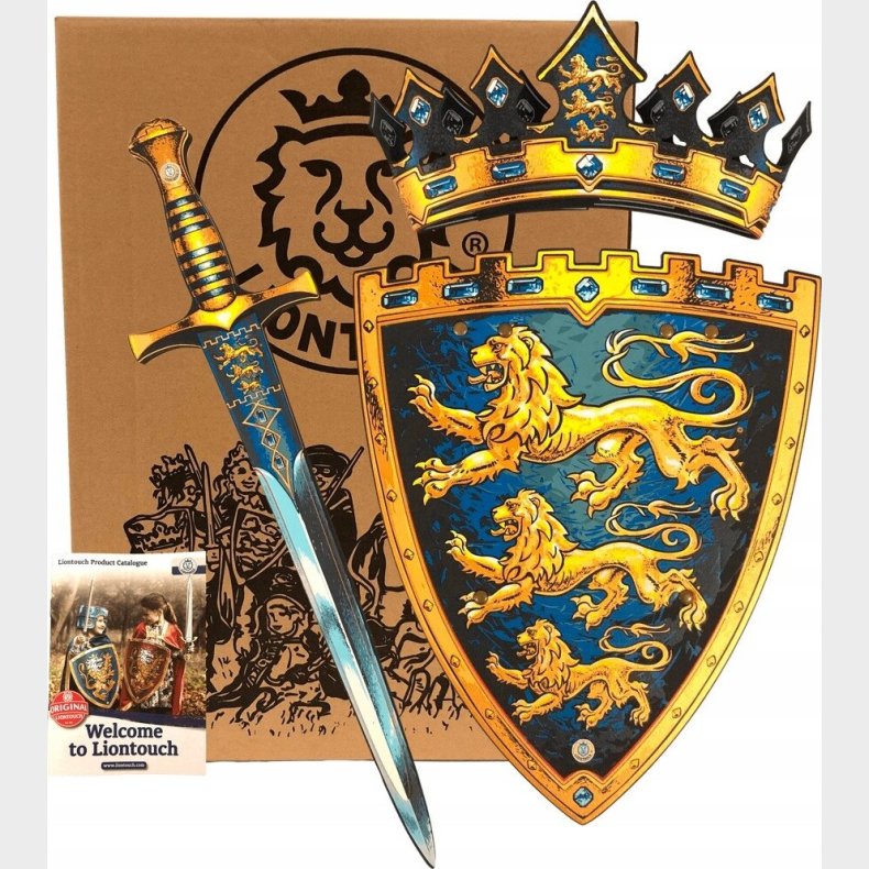 Shield Triple Lion Set (sword & Crown)