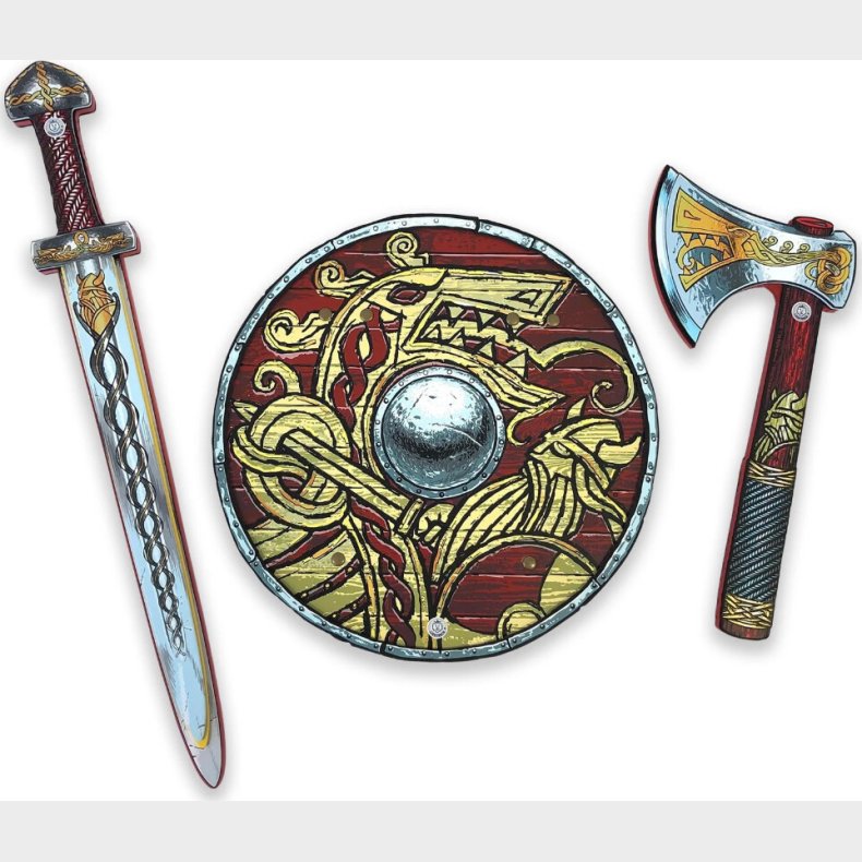 Shield Viking Set (sword & Axe)