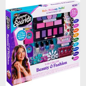Cra-z-art - Shimmer N' Sparkle - Beauty Fashion Hair Makeup Nails Set