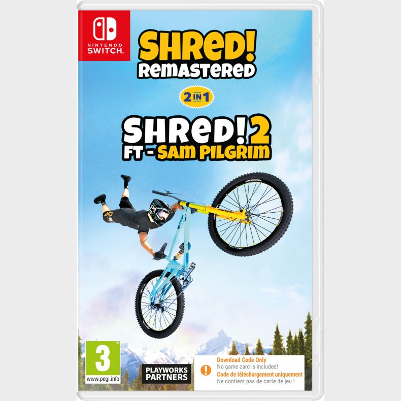 Shred! Remastered & Shred! 2 Ft. Sam Pilgrim - Kode I Boks  - Nintendo Switch