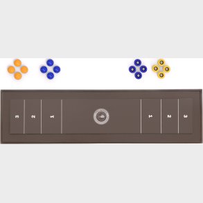 2-i-1 Curling Bordspil Og Shuffleboard