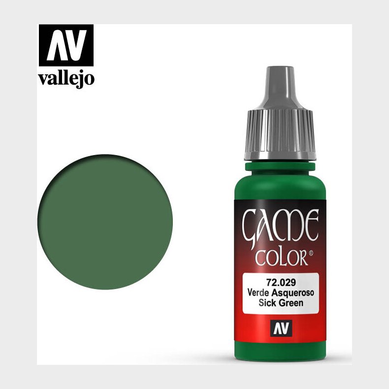 Vallejo - Game Color - Sick Green Mat - 18 Ml - 72029
