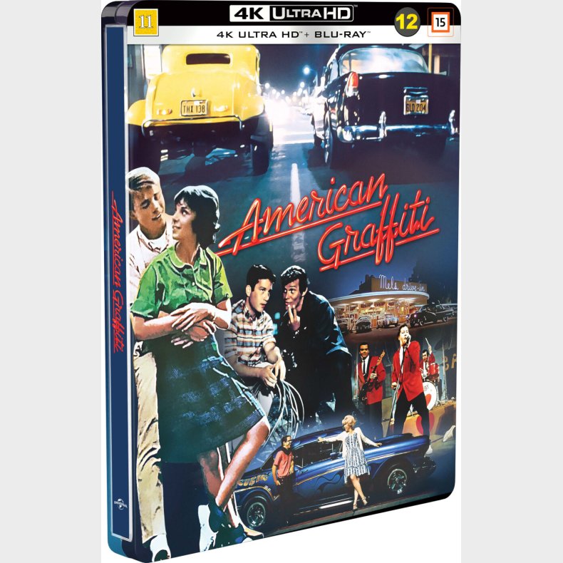 American Graffiti - Steelbook - 1973 / Sidste Nat Med Kliken - 4K Blu-Ray