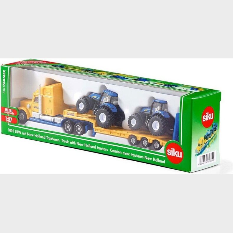 Siku - Lastbil Med New Holland Traktorer - (313-1805)