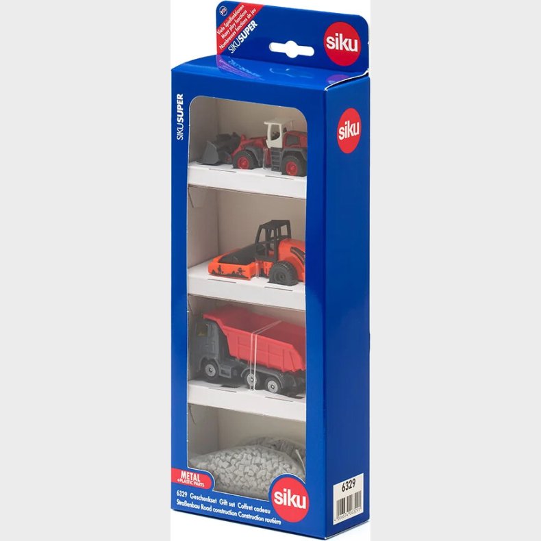 Siku - Maskiner Til Vejarbejde Leget�j Gaves�t - 4 Dele - 6329