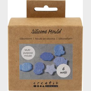 Silikoneform - Havtema - H 1,2 Cm - L 4-6 Cm - 6stk.