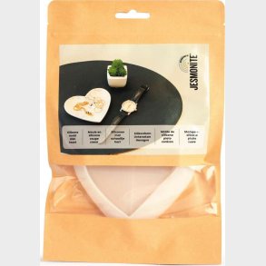 Jesmonite - Form - Silikone - Hjerte - 11,5x12,5 Cm