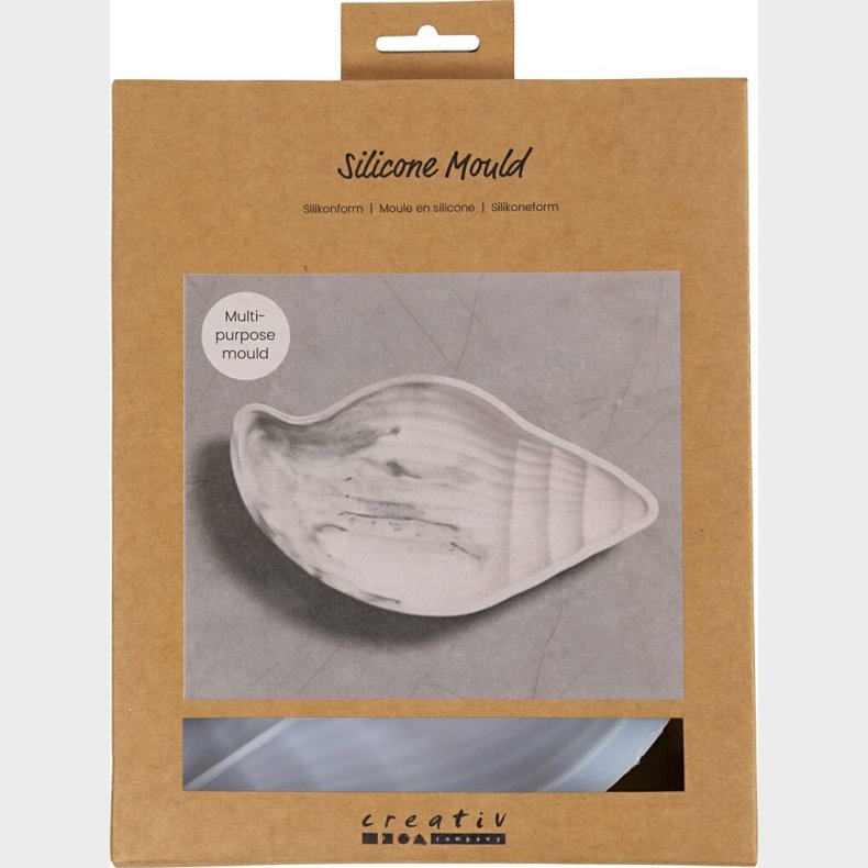 Silikoneform - Konkylie  - H 2 Cm - L 20 Cm - B 11 Cm - 1 Stk.