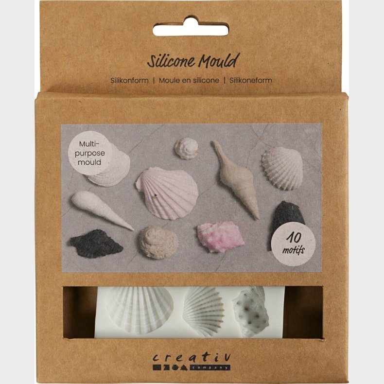 Silikoneform - Konkylie Og Skaller - H 1 Cm - L 1-2,8 Cm - 1 Stk.