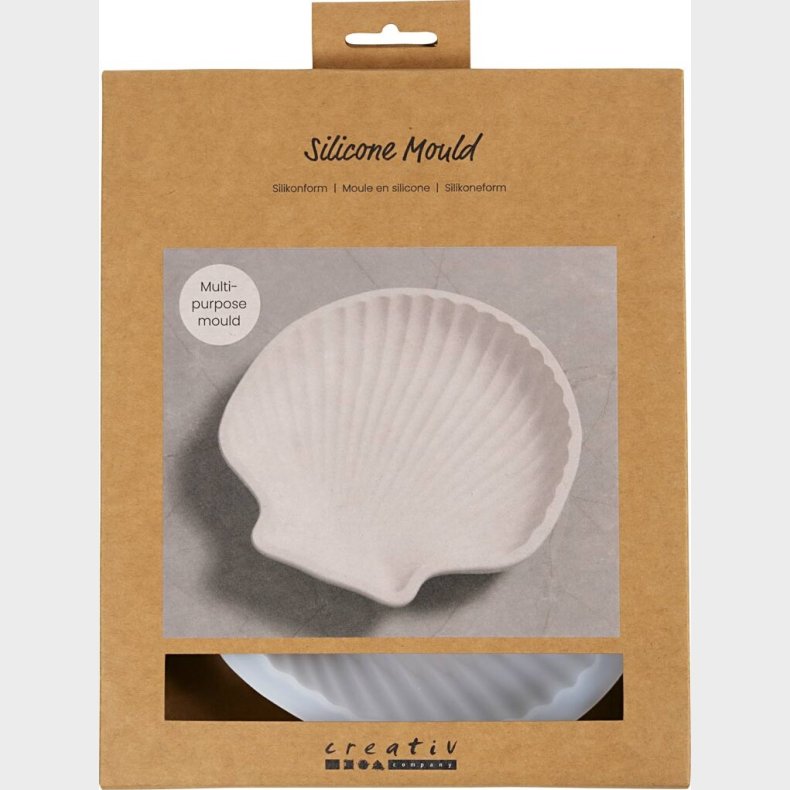 Silikoneform - Muslingeskal - H 2,5 Cm - L 14,5 Cm - B 14 Cm - 1 Stk.