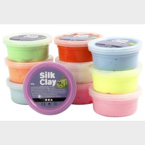 Creativ Company | Silk Clay 10 x 40 gr. - Neon