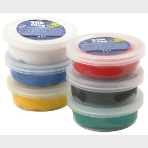 Silk Clay 6 x14 gr. - Basisfarver