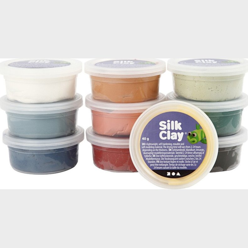 Silk Clay - Modellervoks S�t - St�vede Farver