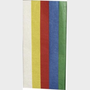 Silkepapir 5 Ark 50 X 70 Cm - 18 G - 5 Assorterede - Haza