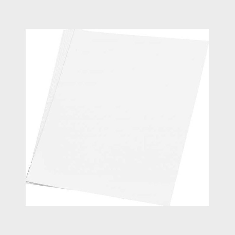 Silkepapir 5 Ark 50 X 70 Cm - 18 G - Hvid - Haza