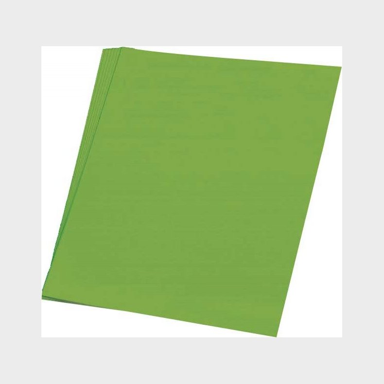 Silkepapir 5 Ark 50 X 70 Cm - 18 G - Lime Grn - Haza