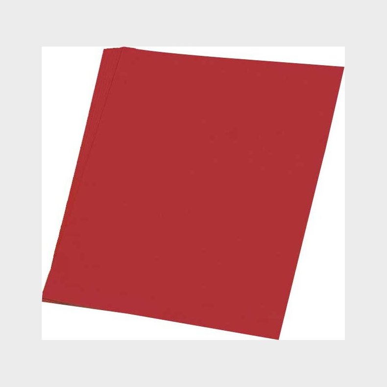 Silkepapir 5 Ark 50 X 70 Cm - 18 G - Mrk Rd - Haza