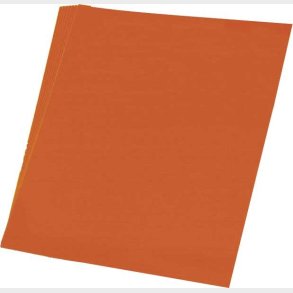 Silkepapir 5 Ark 50 X 70 Cm - 18 G - Orange - Haza