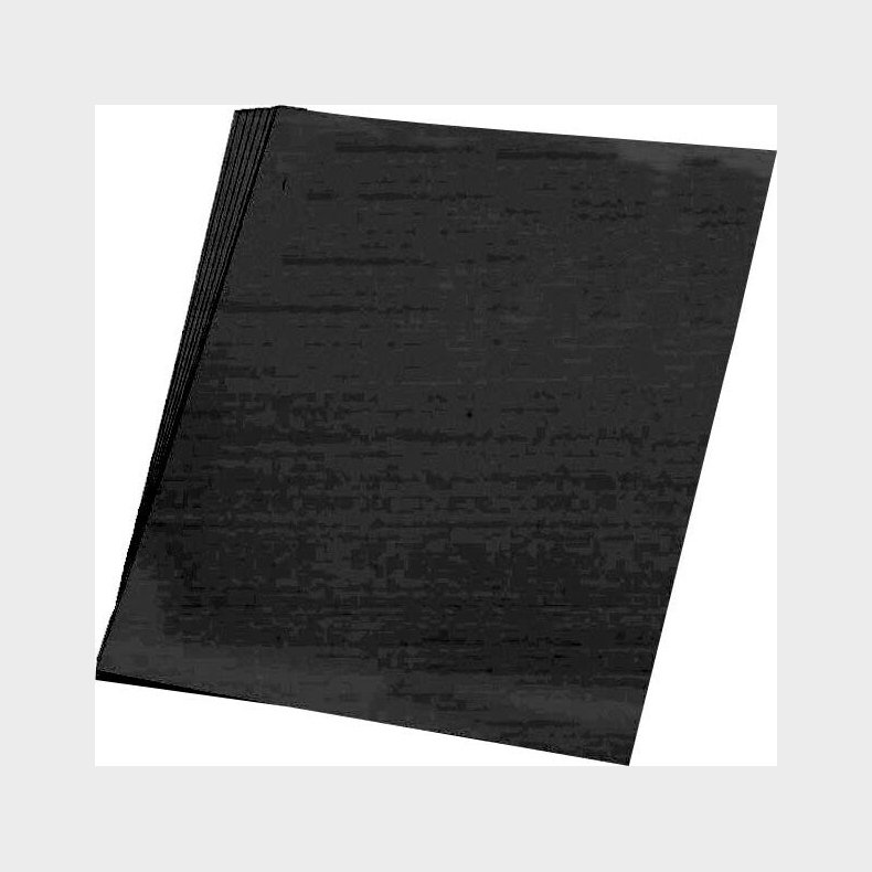 Silkepapir 5 Ark 50 X 70 Cm - 18 G - Sort - Haza