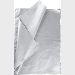 Silkepapir - 50x70 Cm - 14 G - S�lv - 25 Ark