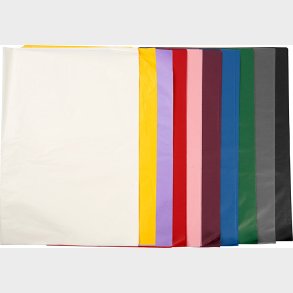 Silkepapir - 50x70 Cm - 17 G - Flere Farver - 10x25 Ark